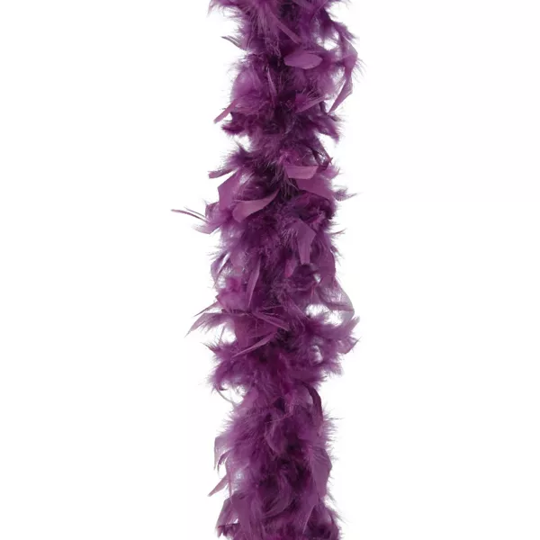 Guirlande Boa en plumes (184 cm) Deluxe Figue