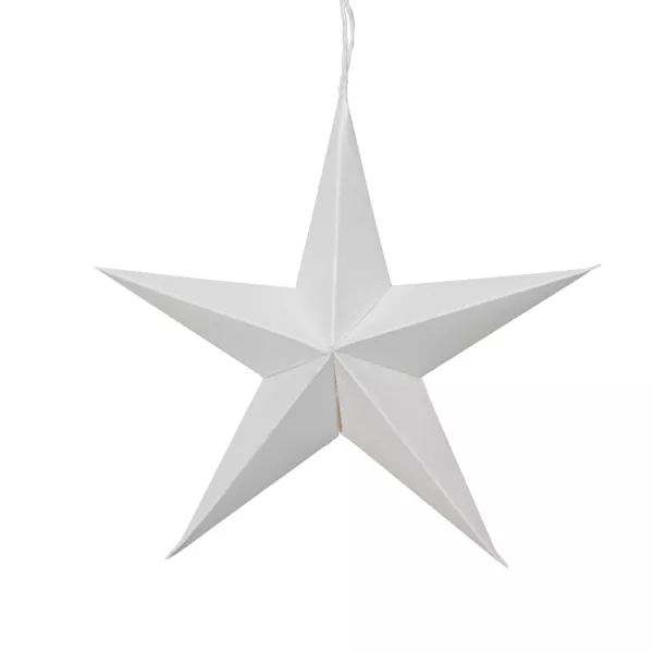 Lot de 4 suspensions en papier (D15 cm) Astre de Papier Blanc