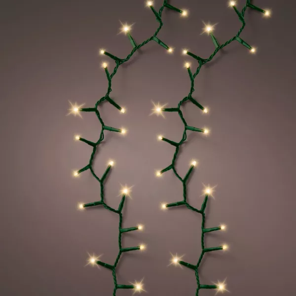 Guirlande lumineuse 22,50 m 1000 LED câble vert Luxe Blanc chaud Champagne