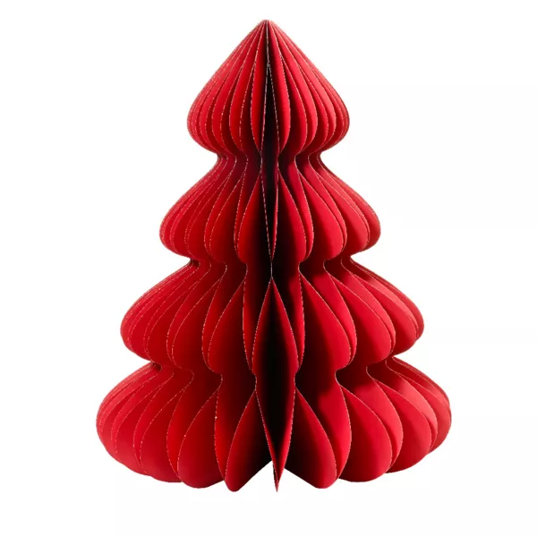 Sapin papier à poser (H90 cm) Fermeture Magnétique Rouge