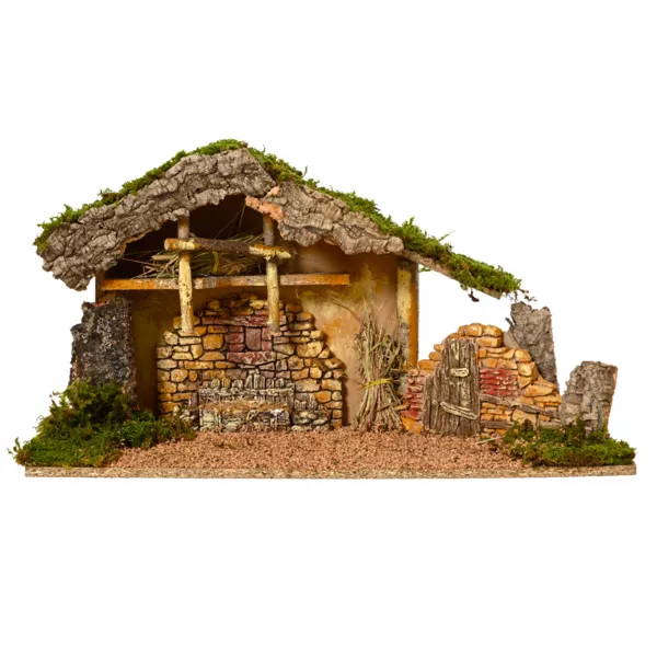 Crèche de Noël vide (Hauteur 25 cm) Saint-Charly