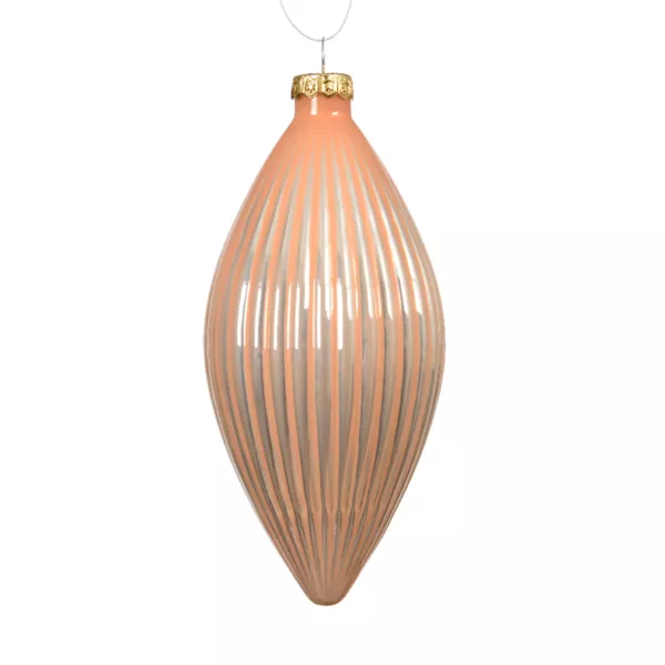 Set van 3 glazen kerstballen (D60 mm) Kostbare Druppel Roze