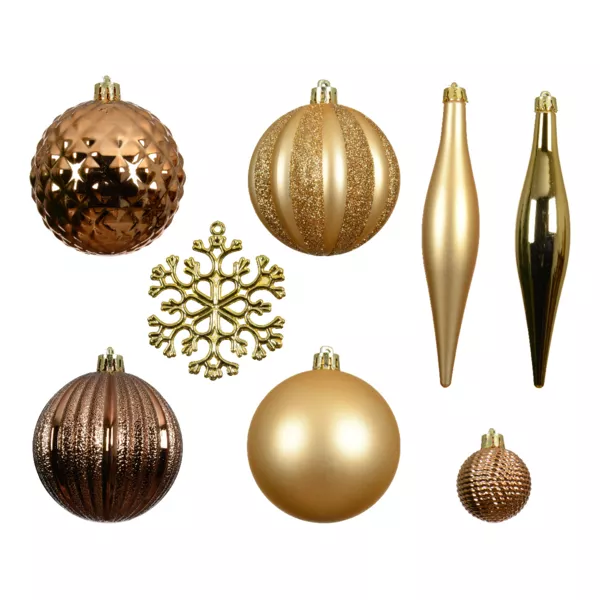 Kit de décoration de sapin de Noël Christmas Or