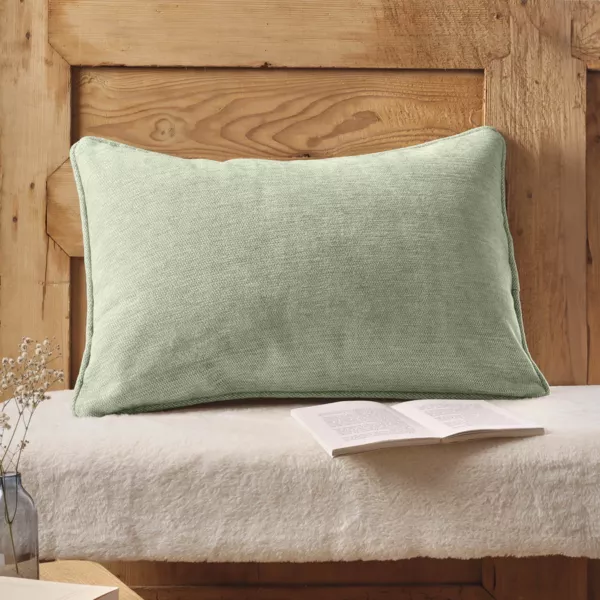 Coussin rectangulaire tissé (40 x 60 cm) Magnus Vert eucalyptus