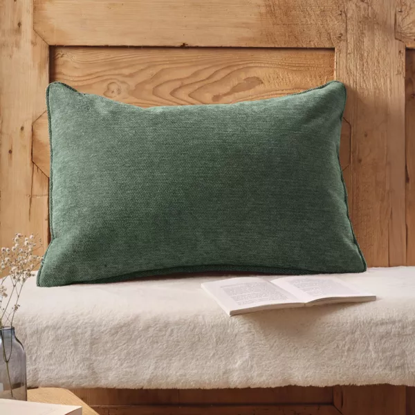 Coussin rectangulaire tissé (40 x 60 cm) Magnus Vert romarin