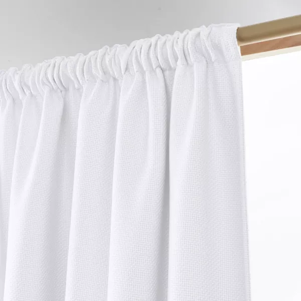 Halbverdunkelnder Thermovorhang mit Kruselband oder Stangendurchzug (180 x 260 cm) Alba Perlwei�