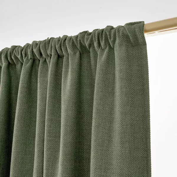Rideau obscurcissant thermique galon fronceur (180 x 260 cm) Alba Vert kaki