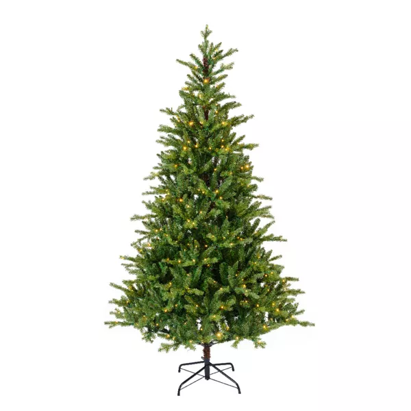 Sapin de Noël artificiel lumineux 740 LED H270 cm Allix Vert sapin