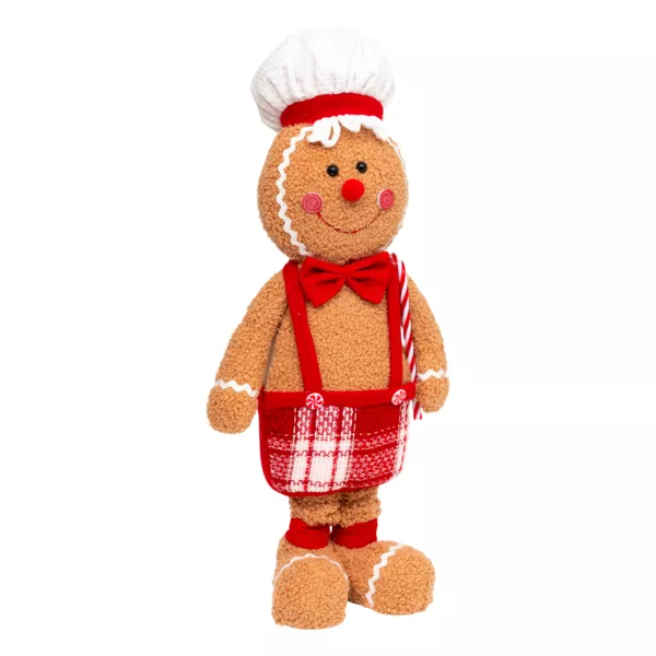 Gemberkoekje met telescopische benen (H89 cm) Kleine kok Lichtbruin