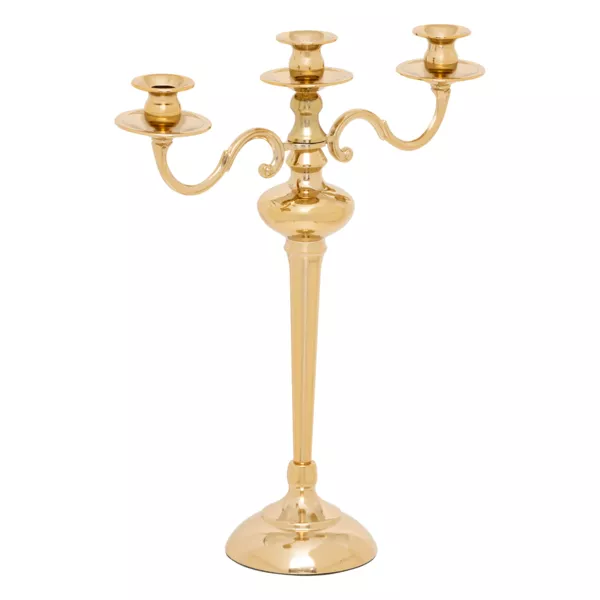 Chandelier en métal (H50 cm) Noël festif Doré