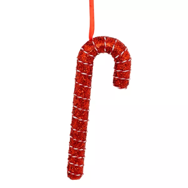 bastoncino di zucchero gigante da appendere (H34 cm) Confetto Rosso