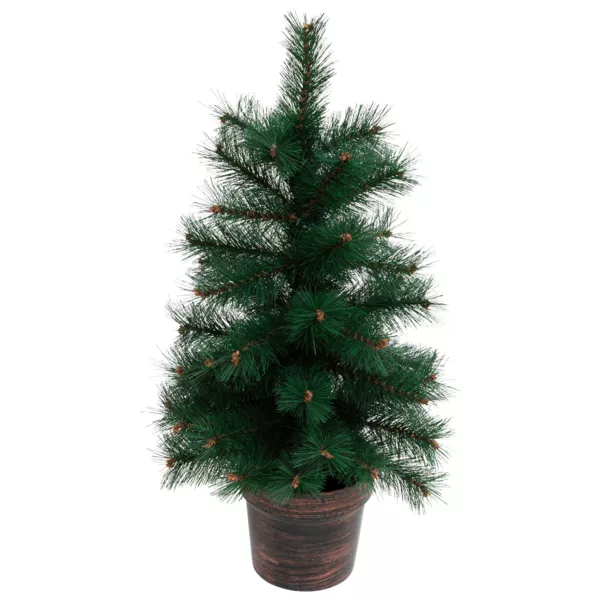 �rbol de Navidad artificial en maceta (H70 cm) Windy Peak Verde