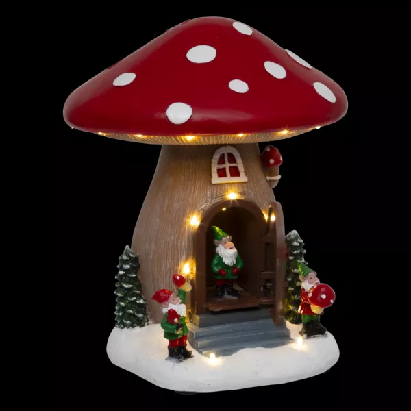 Champignon lumineux, musical et animé (H21 cm) Maison du lutin