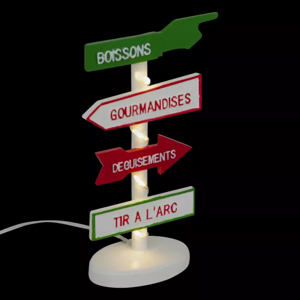 Lysende skilt til tivoli (H11 cm) til landsby