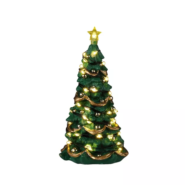 Accessorio Lemax luminoso (H12,5 cm) Albero di Natale gioioso Bianco caldo