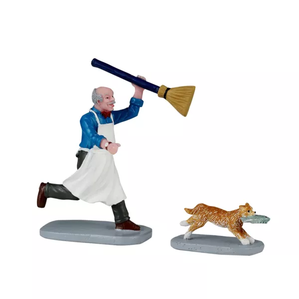 Accesorio Lemax (H7,6 cm) El gato Ladr�n de pescado