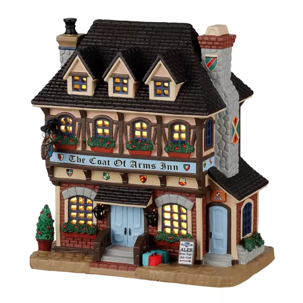 Lemax Julelandsby med lys - The Coat of Arms kroen