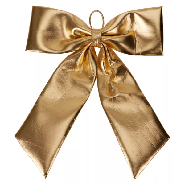 Nœud de Noël Géant (H80 cm) Shiny Or