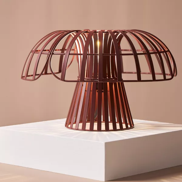 Lampe à poser en métal (20 cm) Poppi Terracotta