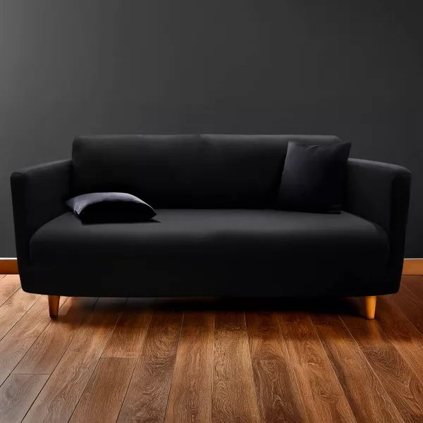 Udtrkkelig sofaovertrk (225 x 245 cm) Mila Sort