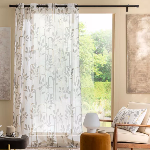 Voilage (140 x 240 cm) Roseris Gris