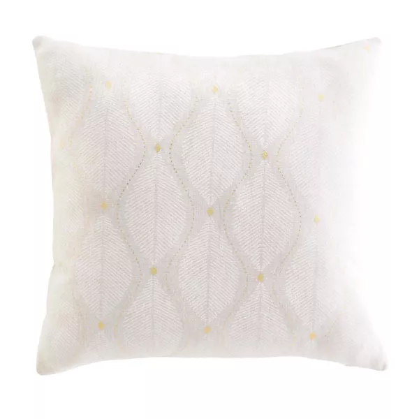 Coussin carré coton (45 x 45 cm) Maho Blanc