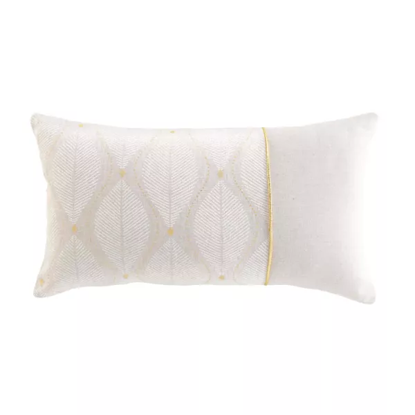 Coussin rectangulaire coton (30 x 50 cm) Maho Blanc