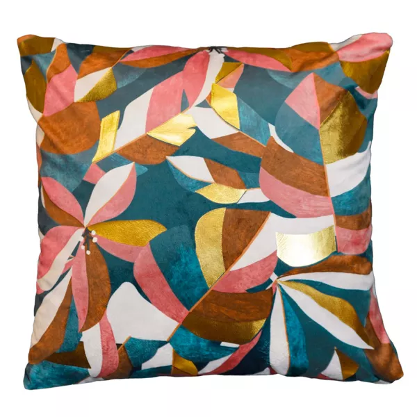 Housse de coussin carrée velours (40 x 40 cm) Rosia Multicolore