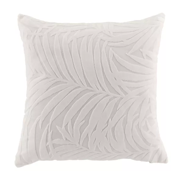 Housse de coussin carrée velours (40 x 40 cm) Natureo Ecru