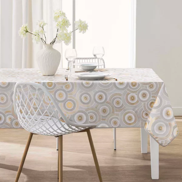 Nappe rectangulaire antitache (145 x 240 cm) Eclipse Blanche