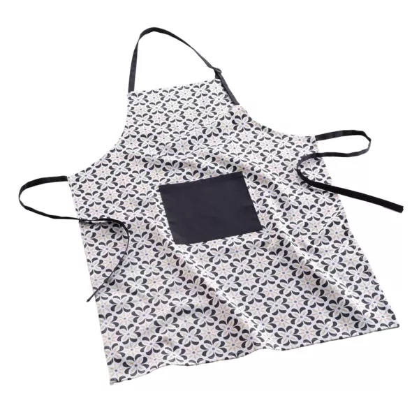 Tablier de cuisine coton avec poche (60 x 84 cm) Solaris Noir