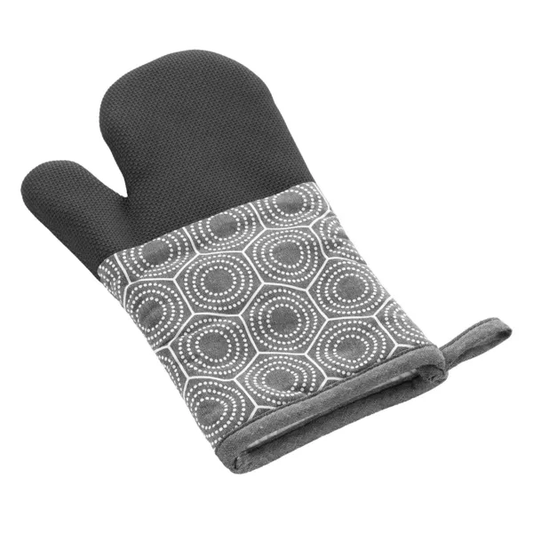Gant de cuisine ambidextre coton (30x18 cm) Alveis Gris anthracite