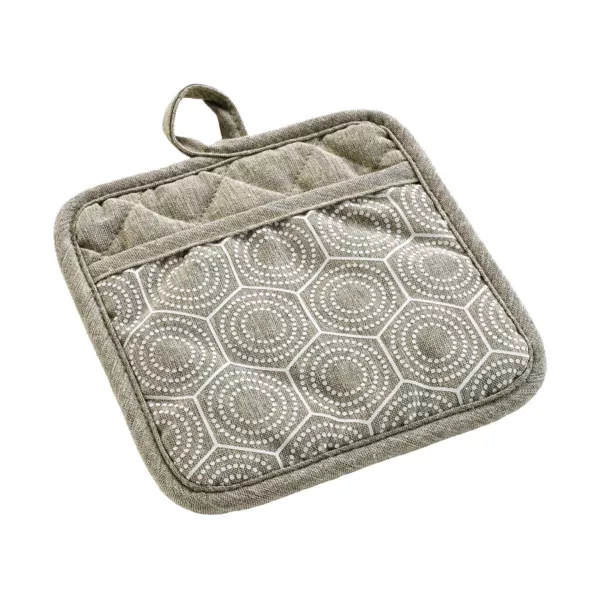 Pannenlap met zak katoen (18,5 x 18,5 cm) Alveis Beige