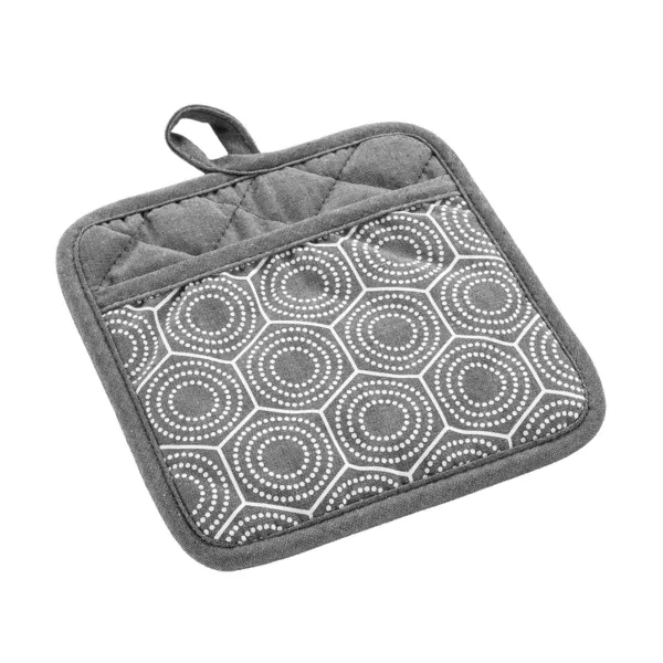 Manique avec poche coton (18,5 x 18,5 cm) Alveis Gris anthracite