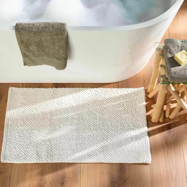Tapis de bain microfibre (50 x 80 cm) Yanis Blanc