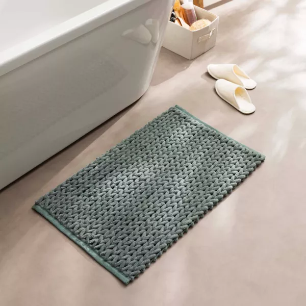 Katoenen badmat (50 x 80 cm) Ariel Ceder Groen