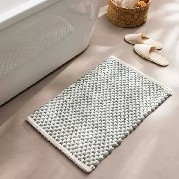 Tapis de bain en coton (50 x 80 cm) Rafael Vert cèdre