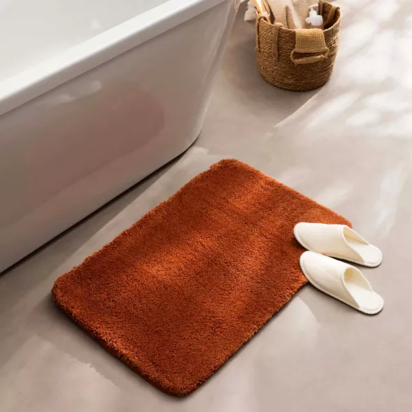 Tapis de bain microfibre (50 x 80 cm) Maël Terracotta