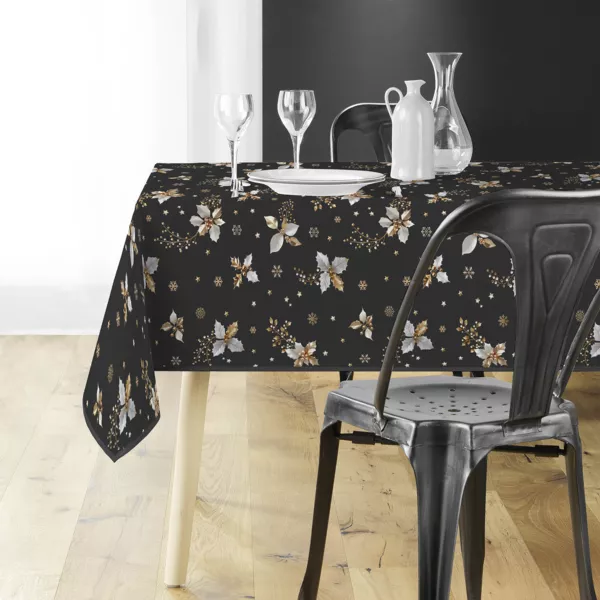 Nappe de Nol rectangulaire (150 x 240 cm) Guido Gris anthracite