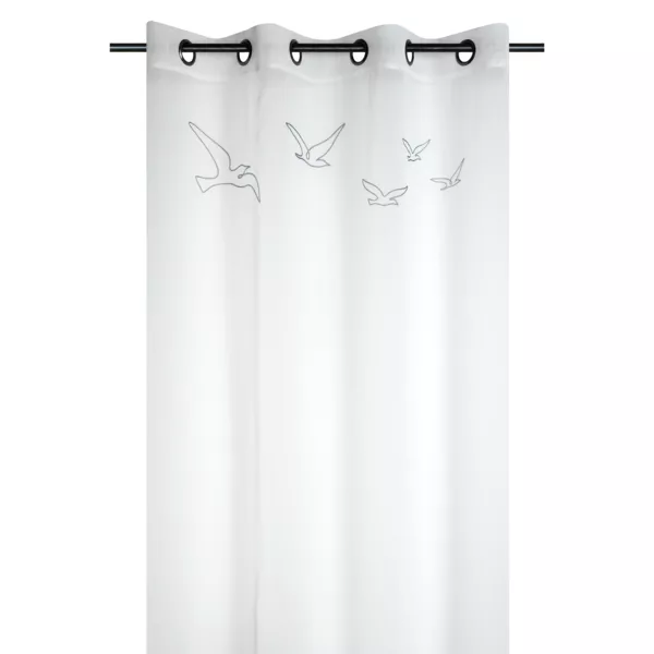 Voilage (140 x 260 cm) Bordemer Blanc