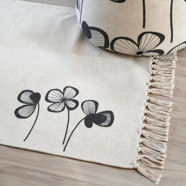 Tapis coton (60 x 90 cm) Tilda Ecru