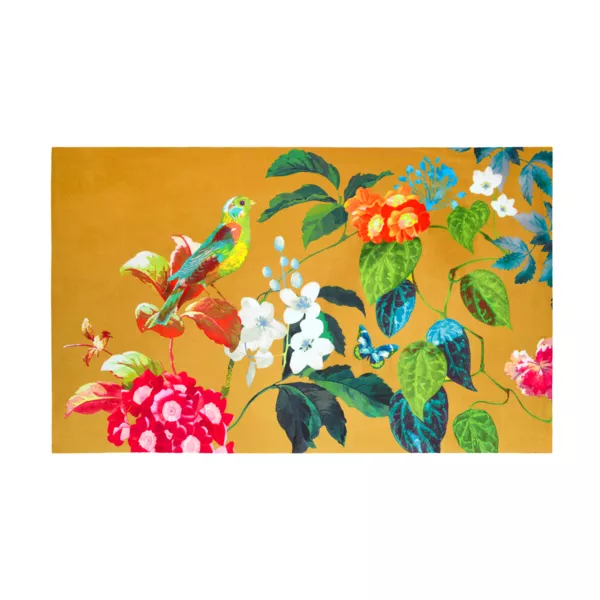 Tapis multi-usage antidérapant (45 x 75 cm) Emmy Jaune moutarde