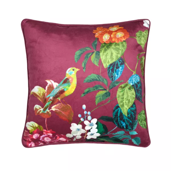 Coussin carré (40 x 40 cm) Emmy Bordeaux