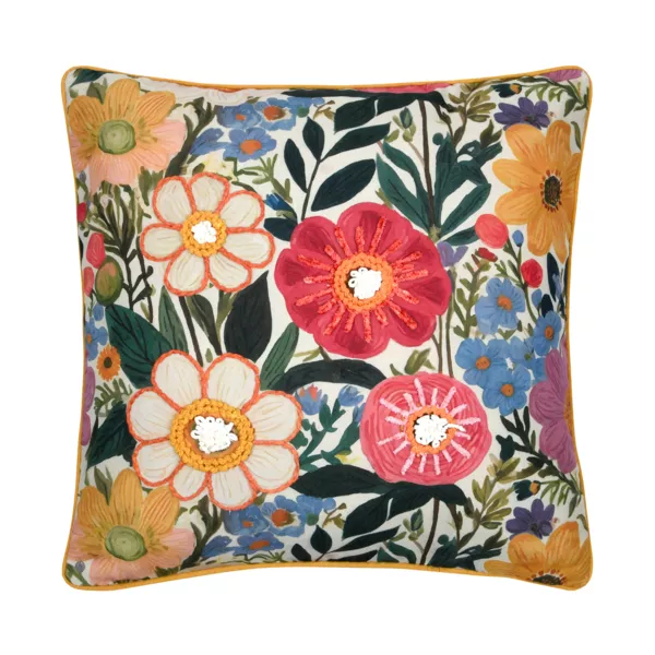 Coussin carré coton (50 x 50 cm) Betty Multicolore