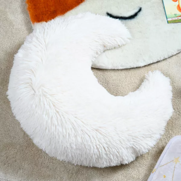 Børnepude måne falsk pels (45 x 45 cm) Ferdinand Ecru