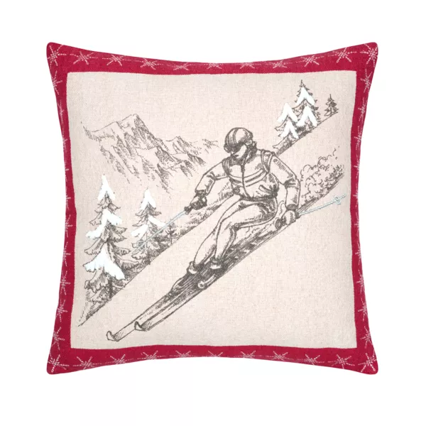 Coussin carré coton (45 x 45 cm) Villard Gris