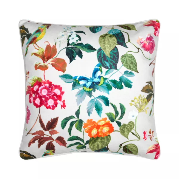 Coussin carré coton (45 x 45 cm) Emmy Ecru