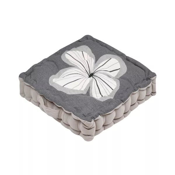 Coj�n de suelo de algod�n (45 x 45 cm) Tilda Gris granito