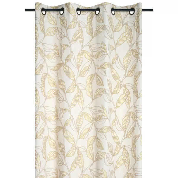 Katoenen gordijn (140 x 260 cm) Hemera Taupe