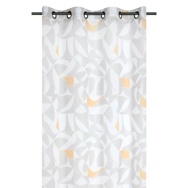 Vitrage (140 x 260 cm) Blokken Ecru